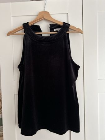 elegantes Samt-Top Gr. 36