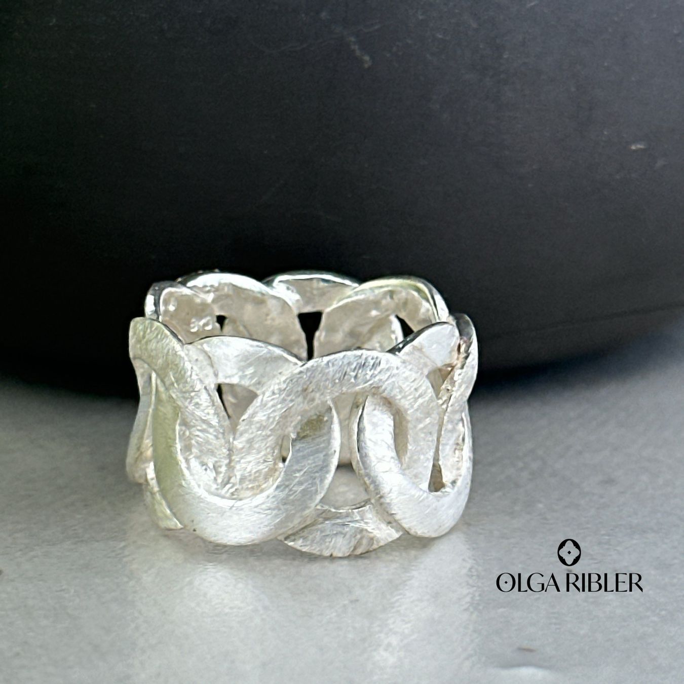Olga Ribler Ringe: Silber Ring 925 ice mattiert Grösse 56 – Neu (gemäss Beschreibung) aus Luzern von Schmuckoutlet 1