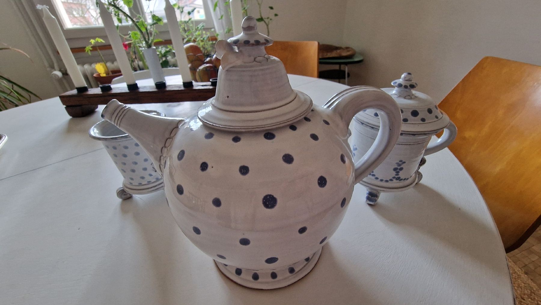 Set di piatti: Keramik Tee-Service, Vintage, Handarbeit, – Usato da Flawil venduto da neulinchen 3