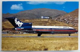 Postcard Boeing 727-22 Aero Peru