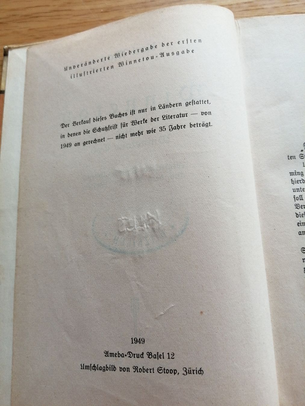 Libri: Karl May Winnetous Tod, 1. Auflage 1949 – Usato da Honau venduto da holunder3 2