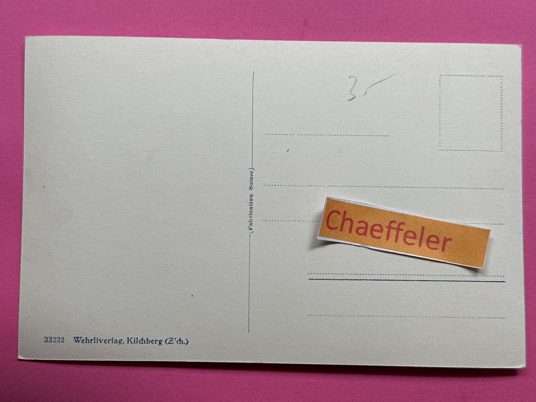 Cartoline postali: Waldhaus Vulpera gegen Schuls und Sent – Usato da Zürich venduto da Chaeffeler 1