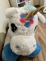 Riesen Einhorn Kuscheltier, neuwertig, ideales Geschenk!