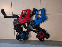 Laser Pistolen Set Rot Blau Sharper Image guter Zustand