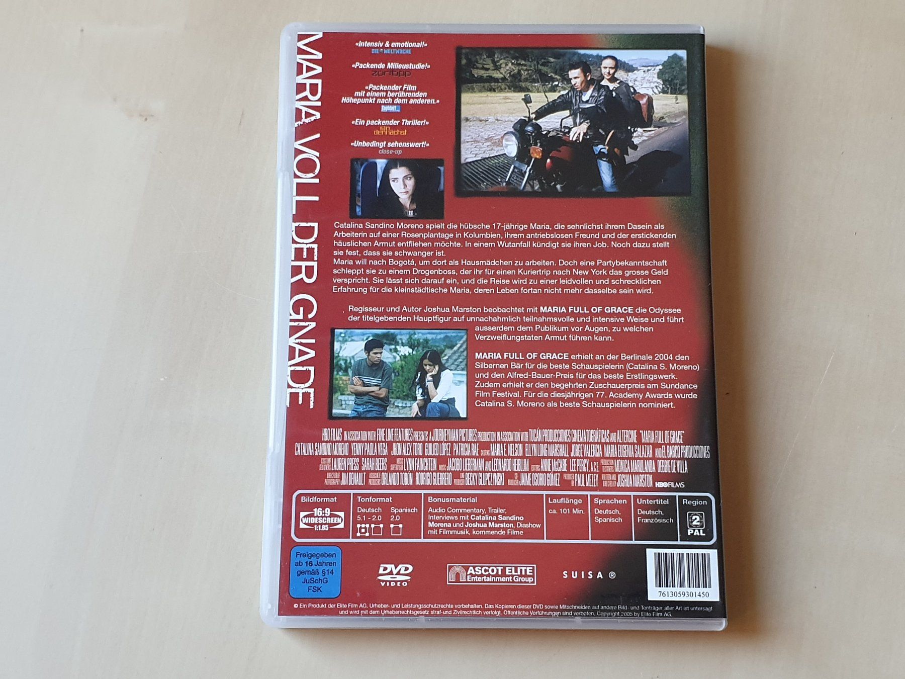 Tutti i DVDs: Maria full of Grace – Usato da Stansstad venduto da collectorsshop 1