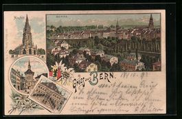 Litho Bern, Münster, Zeitglockenthurm, 