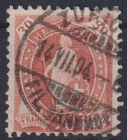 TOP Stehende Helvetia 68e ++TOP V-O ZÜRICH+++++
