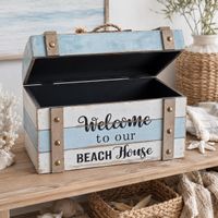 🏖️📦 Wunderschöne maritime Holztruhe im Beachhouse-Stil ⚓✨