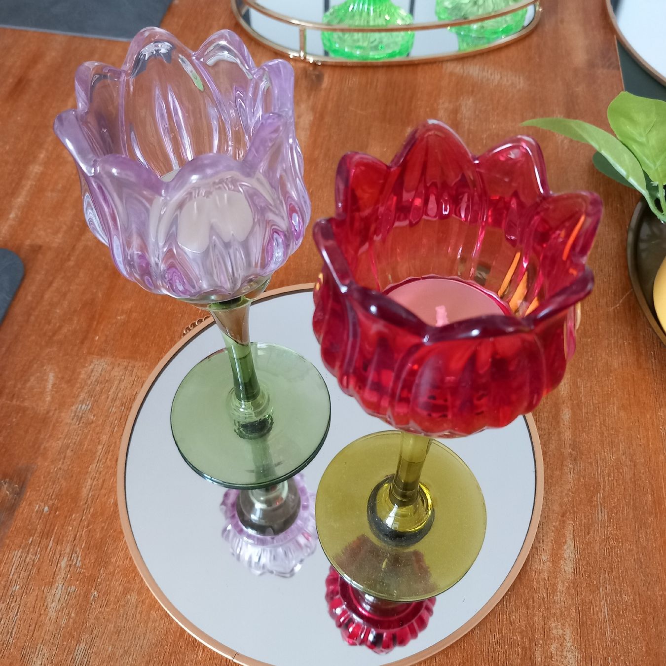 Gläser: Zwei Windlichter / Glas / Vintage – Neu (gemäss Beschreibung) aus Aegerten von gismolini 4