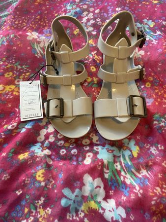 Burberry Sandalen Gr. 37 Sommerschuhe beige