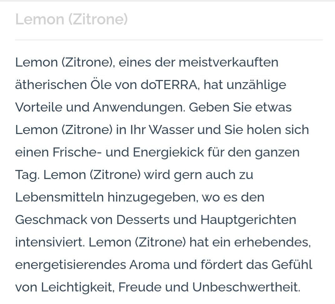 Doterra Oli essenziali: Dõterra Set mit Lavender, Lemon und Peppeemint – Nuovo e nell'imballaggio originale da Lyss venduto da Infinia 4