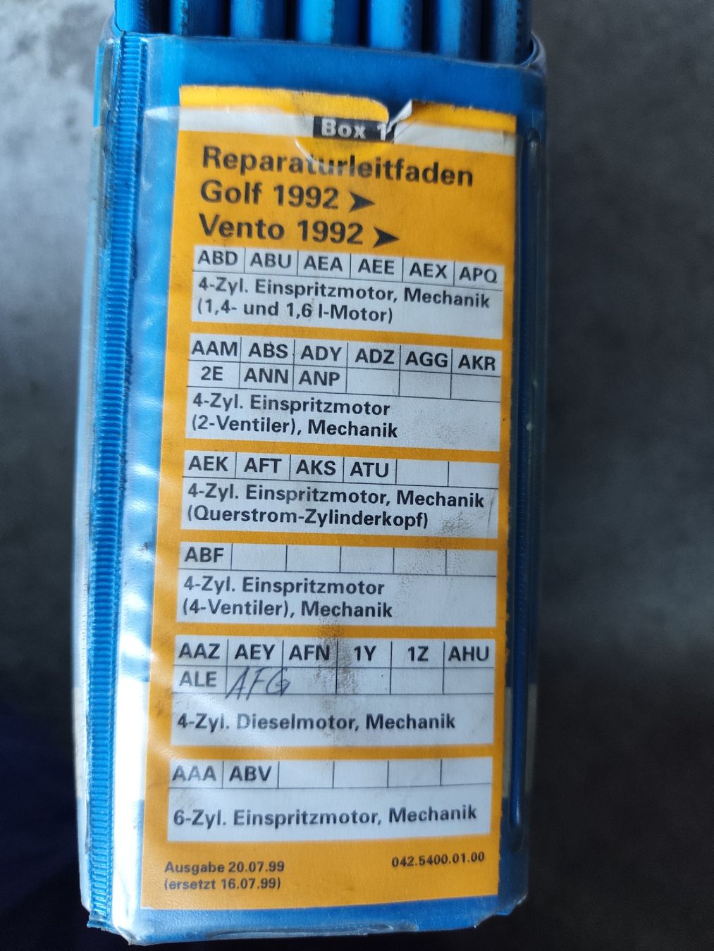 Bücher: Werkstatthandbücher VW Golf 1992/ Vento 1992 – Gebraucht aus Rebstein von andi322