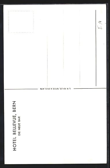 Cartoline postali: AK Bern, Hotel Bellevue, Neue Bar – Usato da Berlin venduto da bartko-reher 1