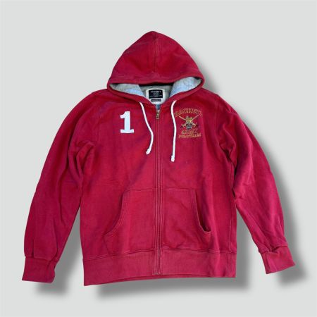 Hackett London N1 Polo Army hoodie 90s vintage jacke pull