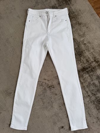 H&M White High Waist Jeggings