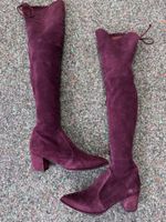 Stuart Weitzman Overknee Stiefel, Gr.39/39.5, Wildleder