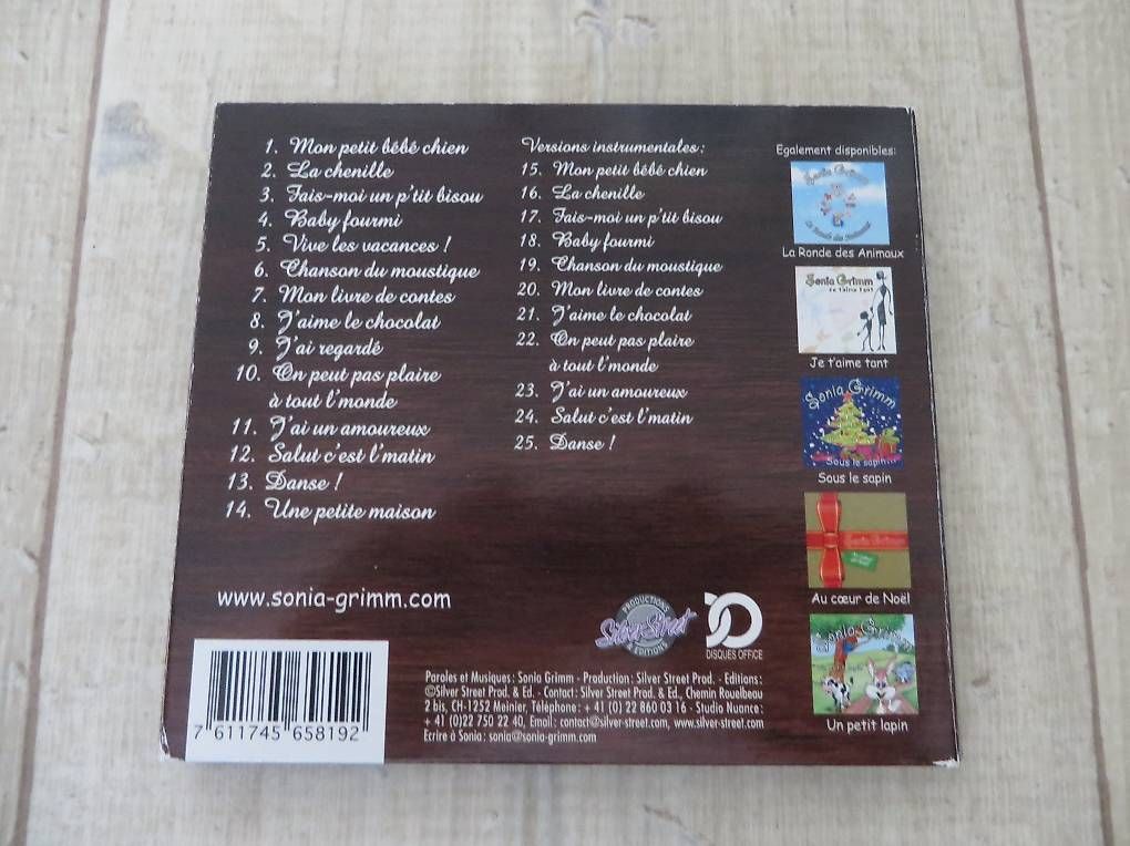 CD: J174 - CD Sonia Grimm "Mon petit bébé chien" – Usato da Sottens venduto da locepa 1