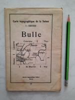 Alte Topografische Karte der Schweiz 1:100'000, Bulle 1933