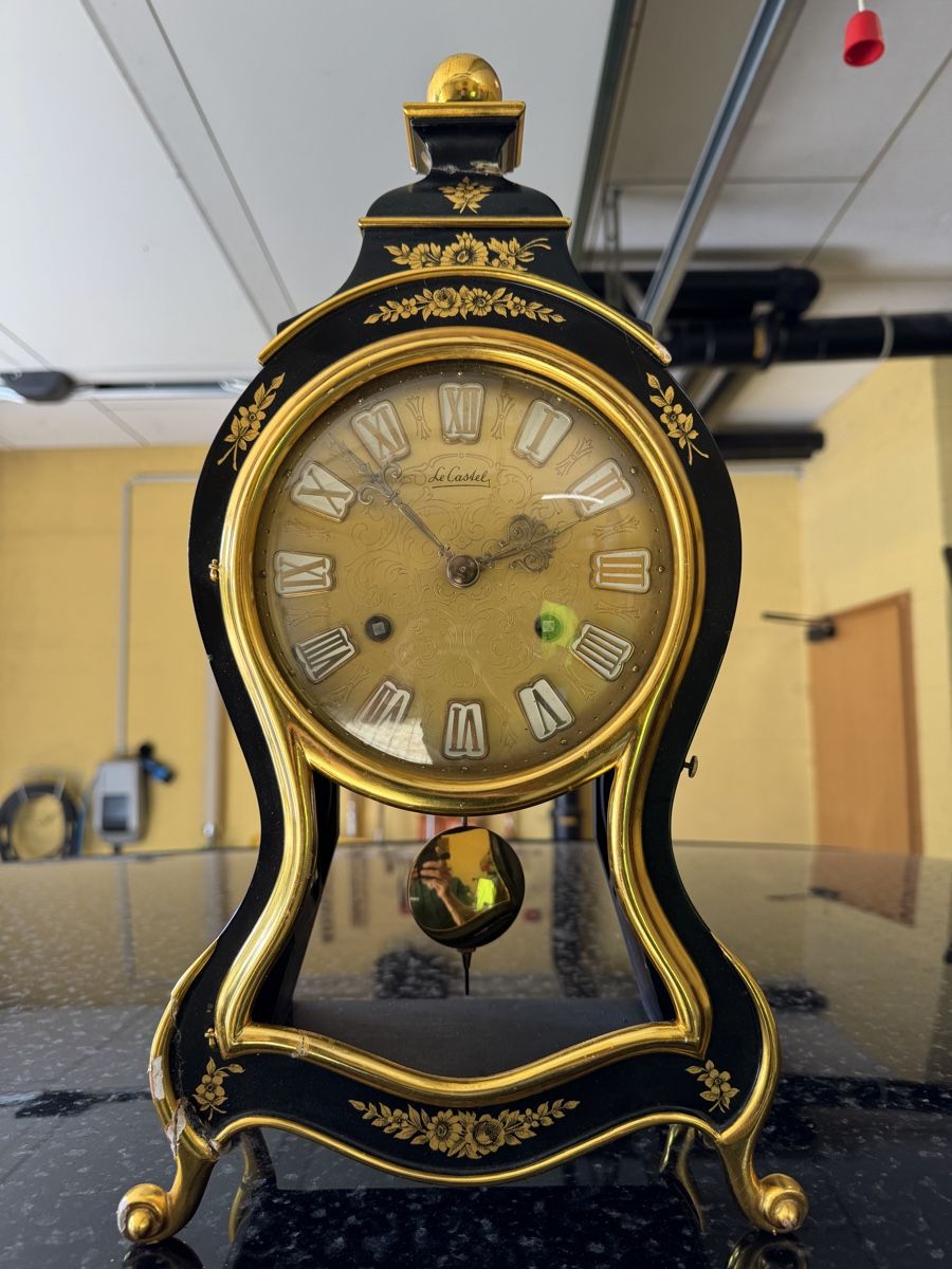 Orologi da terra & Orologi da parete: Pendule Le Castel schwarz goldfarben – Difettoso da St.Gallen venduto da davidmarceljud 8