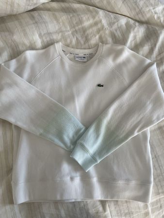 Lacoste Sweatshirt weiss grün Grösse M guter Zustand