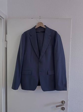 Zara Anzug Herren Blau / Stahlblau Gr. 52 / 40