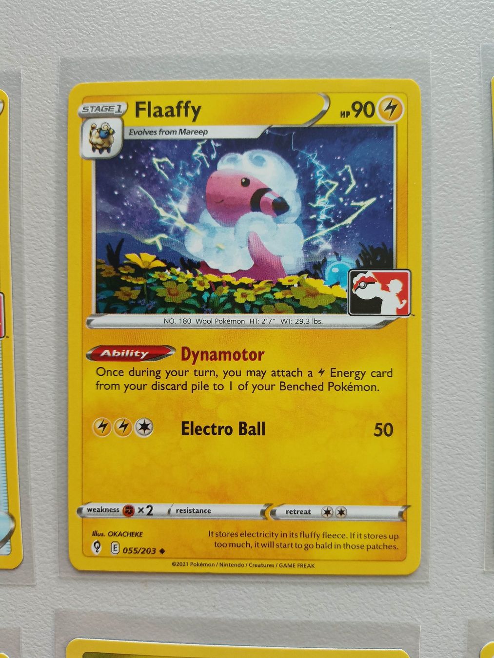 Pokémon Sammelbilder & Trading cards: Flaaffy - Pokemon TCG Prize Pack Stamp Stempel – Gebraucht aus Altstätten SG von GGsGameshop