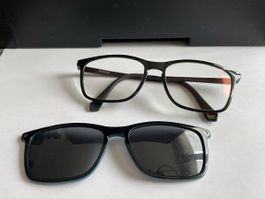 Polaroid Brille mit Sonnenclip – 2-in-1 – Originalgläser 