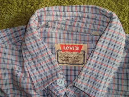 vintage 1980 ziger years LEVIS Hemd fein Langarm siz15/38 US