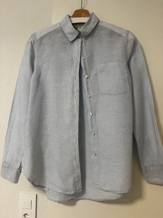 Linenbluse hellblau
