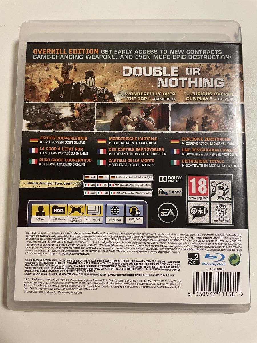 Sony Spiele: Army of Two The Devils Cartel / PS3 – Gebraucht aus Zürich von Bomboo 1