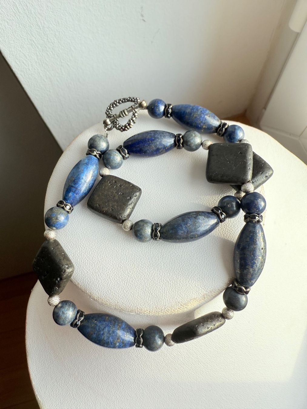 Catenine: Lapislazuli, Lava Stein Kette NEU – Nuovo e nell'imballaggio originale da Basel venduto da Chili007 8