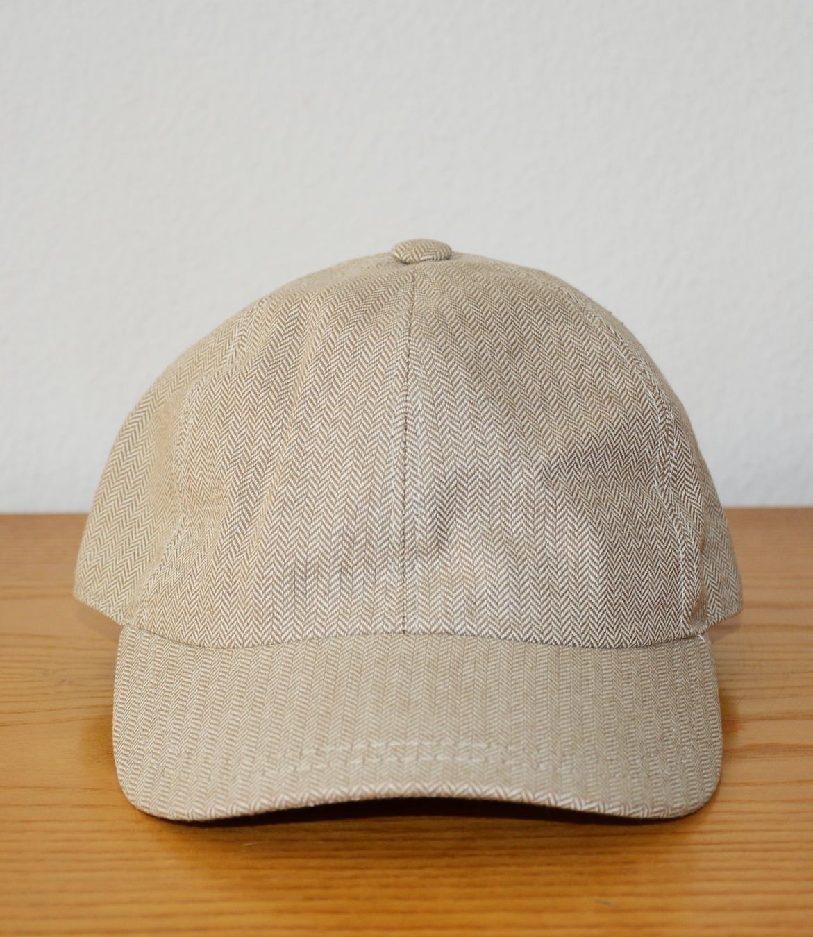 Hüte, Mützen & Caps: Baseball-Cap beige Gr.56 mit Fischgratmuster – Neu (gemäss Beschreibung) aus Luzern von -gwunderchischtli- 1