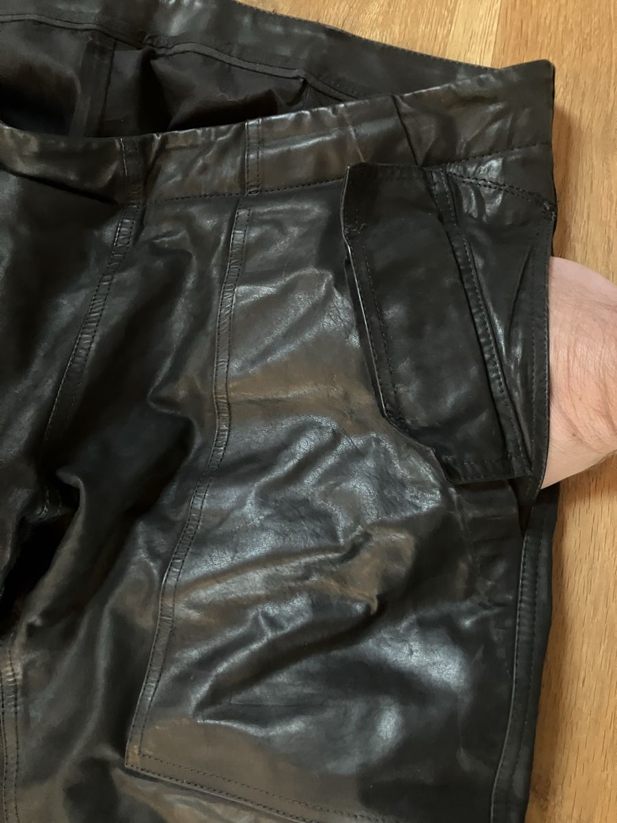 Rick Owens Hosen: Rick Owens Spiral-Lederpants – Gebraucht aus Maracon von hue_6sb7 3