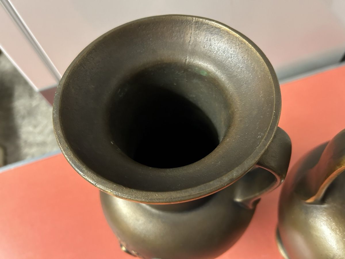 Vasi & Recipienti: 2 Amphoren Vasen JRG Bronze H 33cm.Durchmesser ca.16 cm. – Usato da Lanzenhäusern venduto da vic63 3