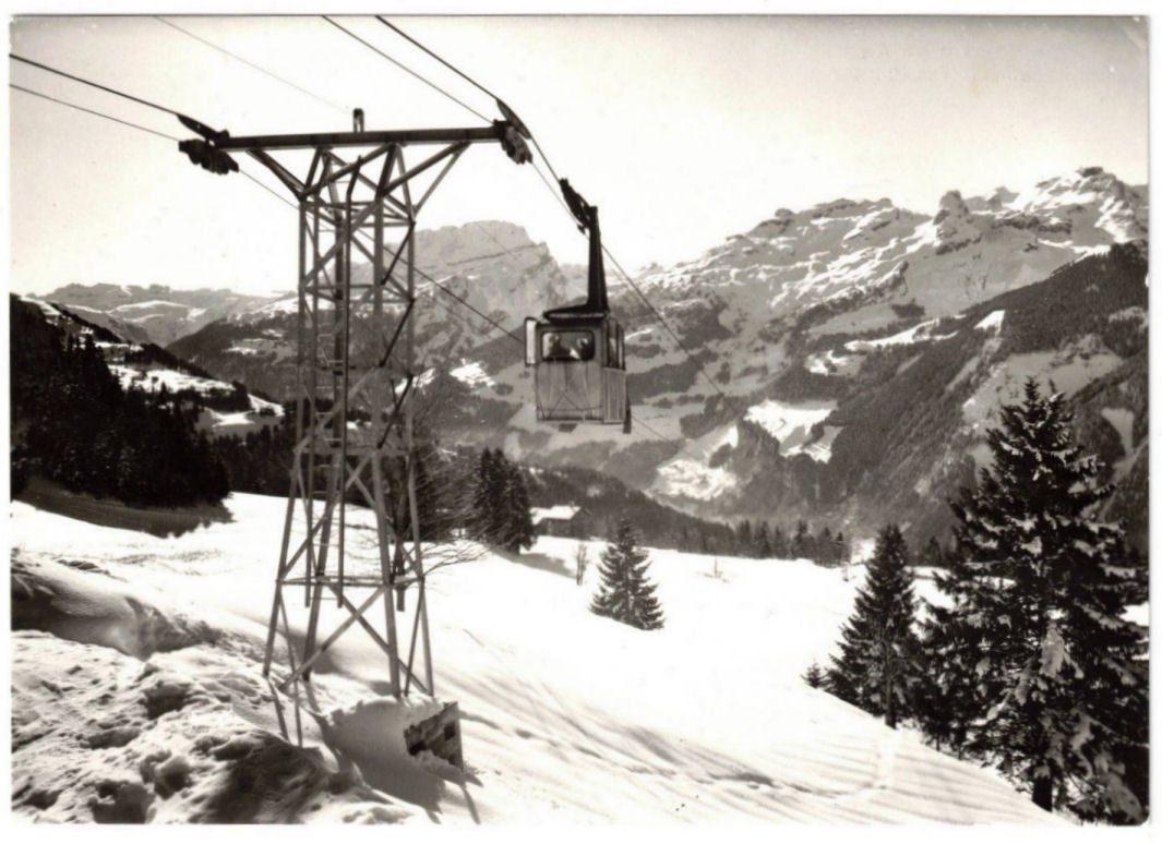 Ansichtskarten: Illgau - Luftseilbahn – Gebraucht aus Binningen von Mountainrider