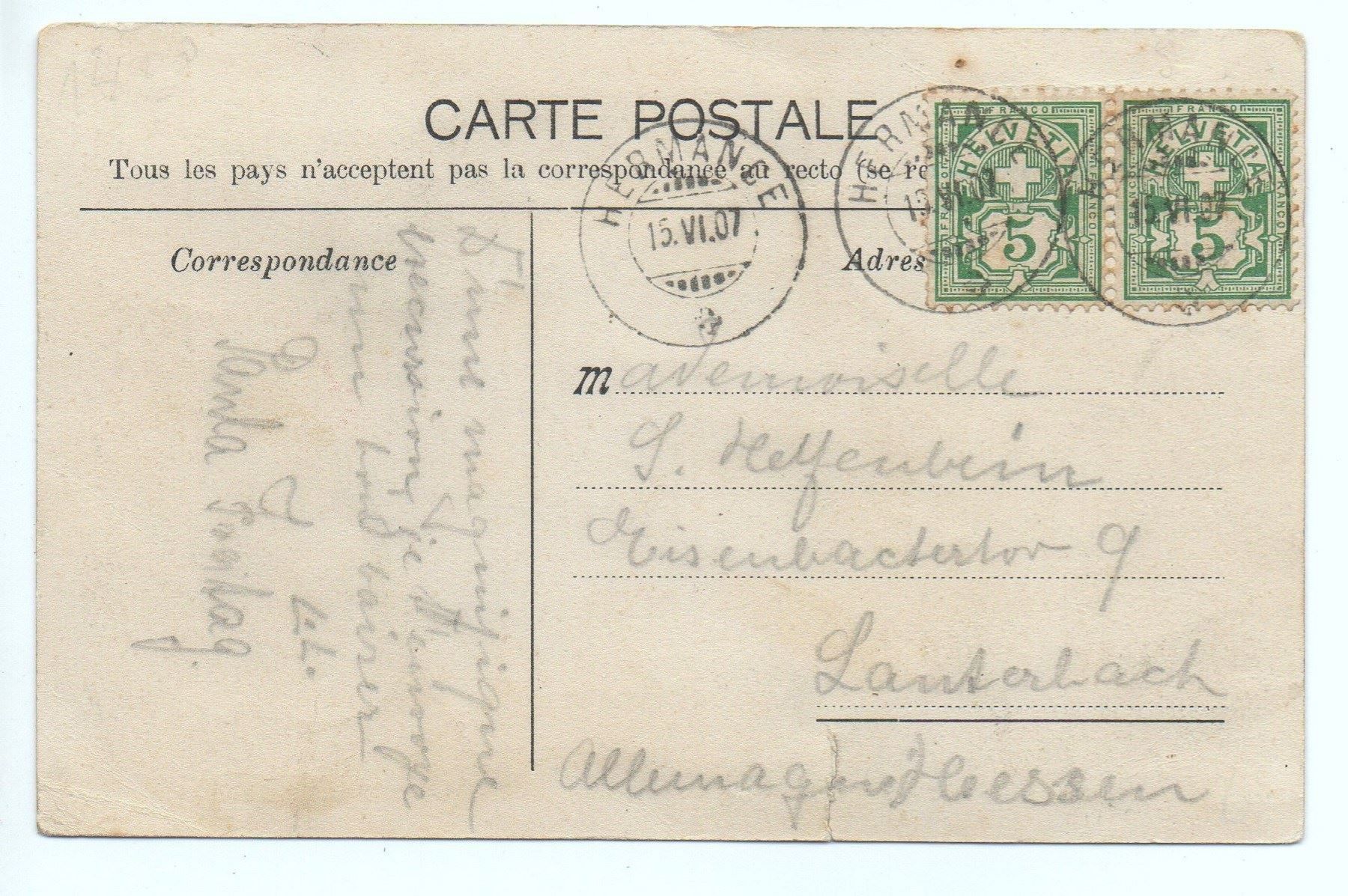Cartoline postali: HERMANCE et le Jura – Usato da Jona venduto da philajona 1