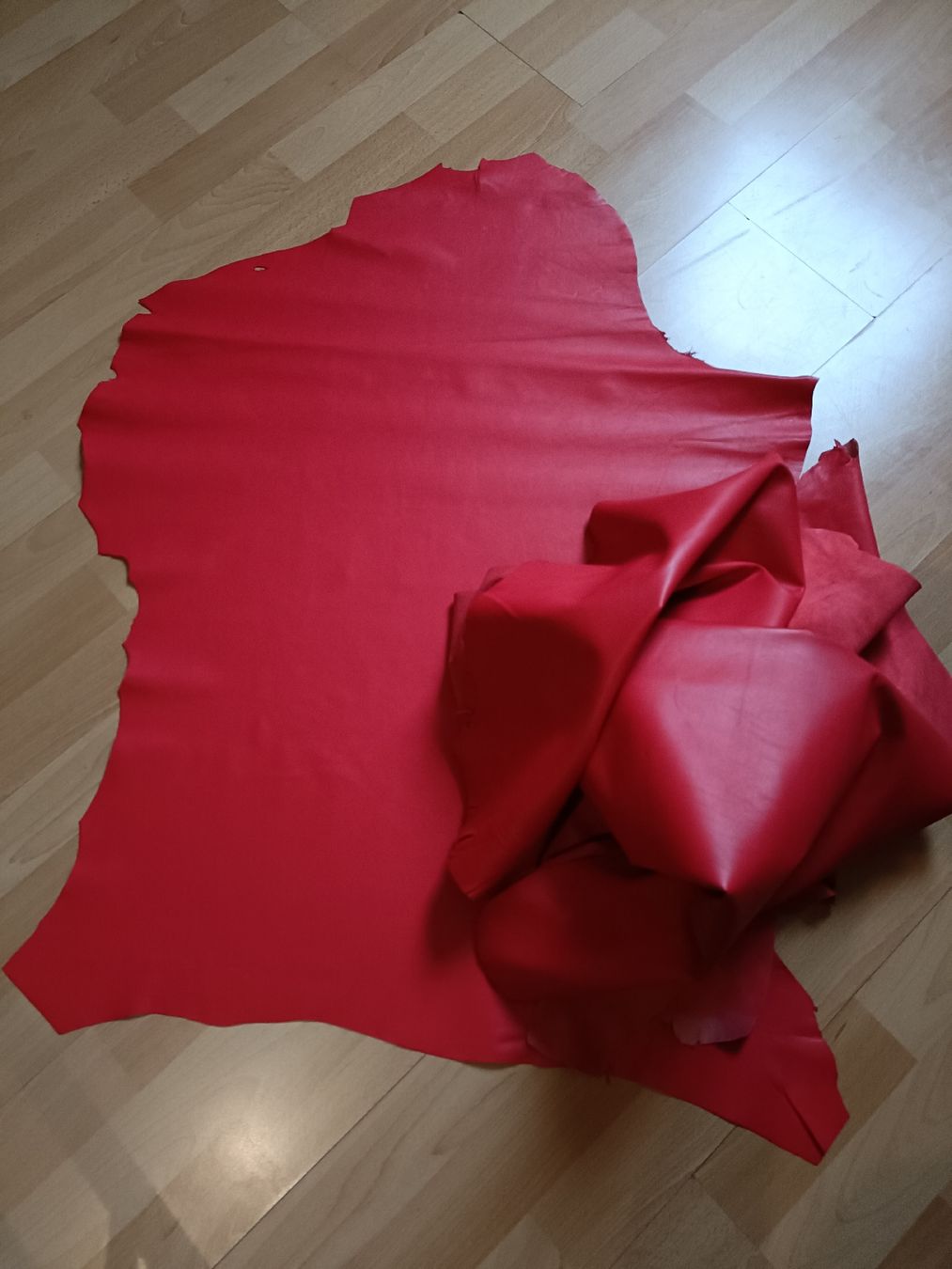 Stoffe: Leder Häute, 4 Stück, rot, Ziege – Neu (gemäss Beschreibung) aus Basel von destiny2010 3