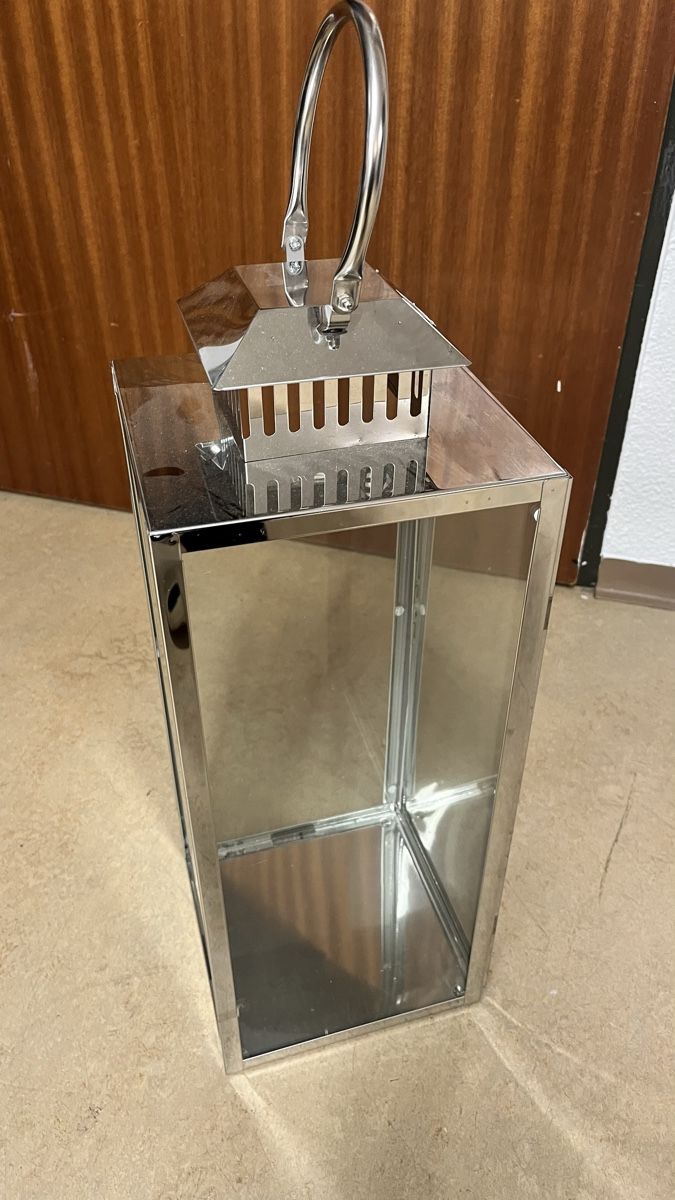 Lanterne: Grosse Edelstahl Laterne Windlicht Kerzenhalter – Nuovo (secondo la descrizione) da Schlieren venduto da rat_lq6b 2