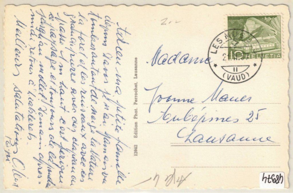 Cartoline postali: Col des Mosses - 4 Bild AK – Usato da Binningen venduto da Mountainrider 1