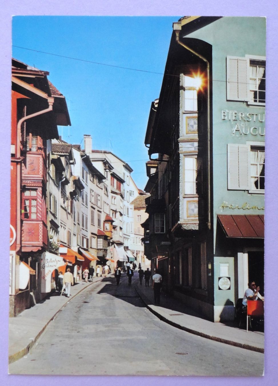 Cartoline postali: Zürich, Augustinergasse – Usato da Fétigny venduto da Billy2miny