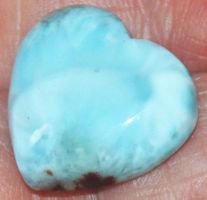Cabochon L-532 – Larimar Herz – ca. 17x17mm