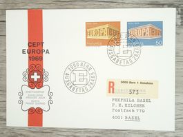 TR17 Enveloppe + Timbre Suisse 1969
