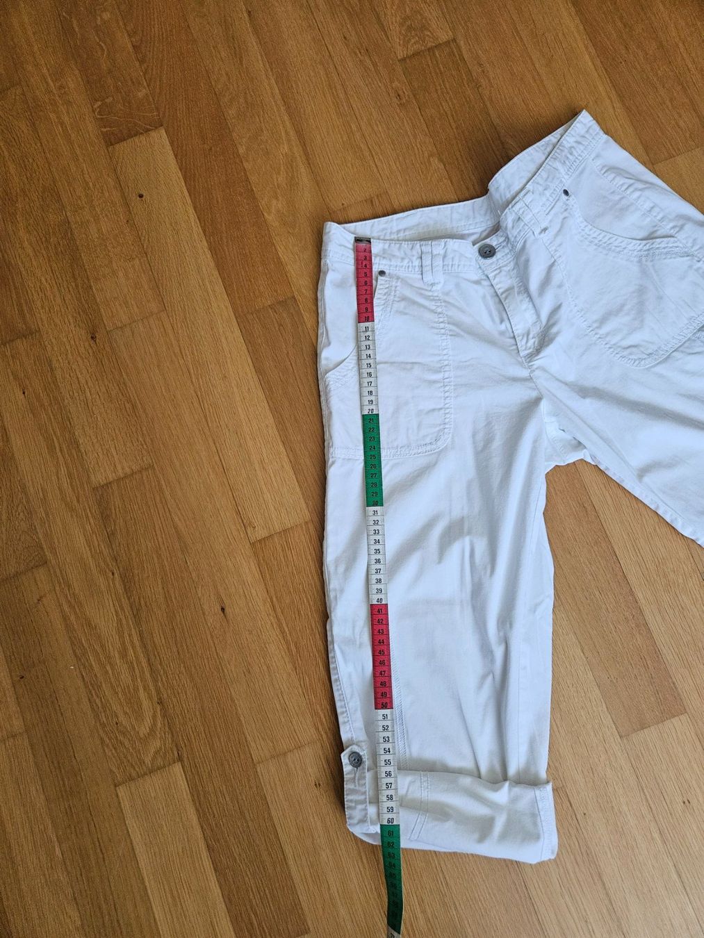 Pantaloni: Caprihose weiss Gr. 40 – Usato da Möriken AG venduto da pam66 5