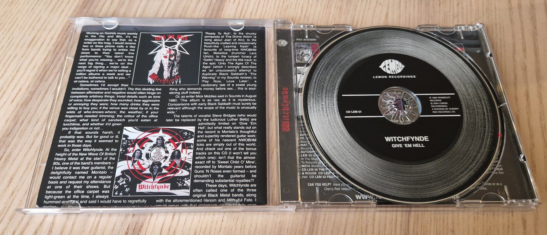 CD: Witchfynde – Give 'Em Hell (CD) – Usato da Luzern venduto da Belethors_GenGoods 1