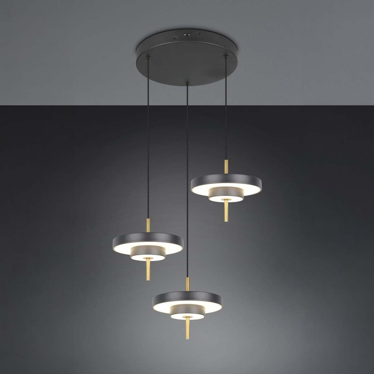 Lampadari & plafoniere: LED Pendelleuchte, Schwarz, CCT, 45 cm Ø – Nuovo (secondo la descrizione) da Kreuzlingen venduto da Smart-Light