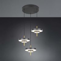 LED Pendelleuchte, Schwarz, CCT, 45 cm Ø