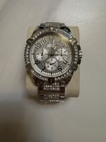 Guess Chronograph Uhr Herren Edelstahl Zirkonia neuwertig