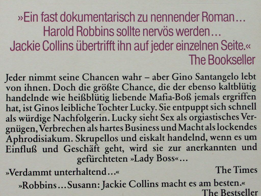 Libri: Jackie Collins - 4 Bücher – Usato da Tuggen venduto da Mviola2 4
