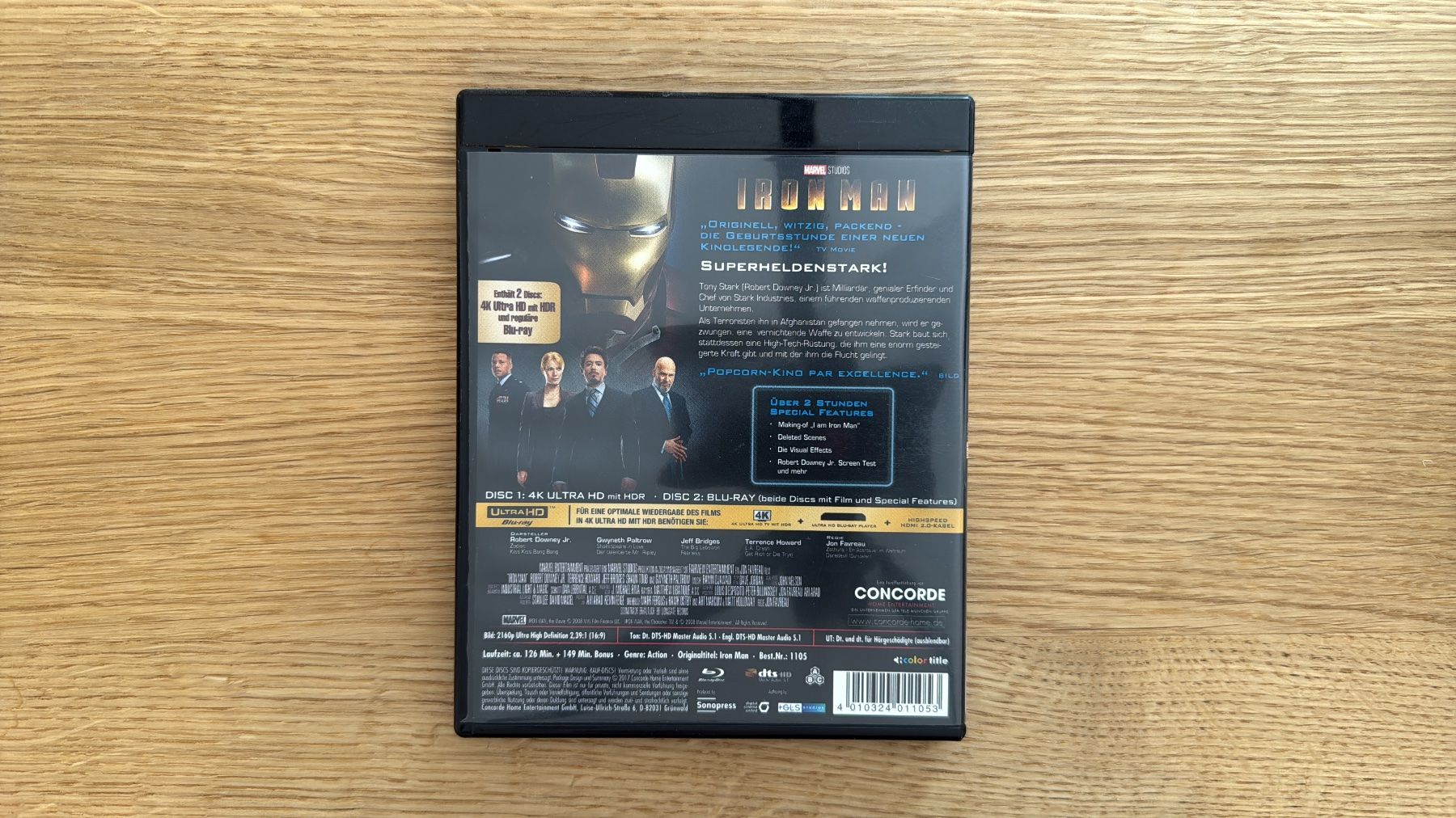 Tutti i DVDs: Iron Man uncut - 4K UHD Blu-Ray – Usato da Wallisellen venduto da Art_Vendorlay 1