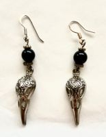 Boucles d’oreilles corbeau